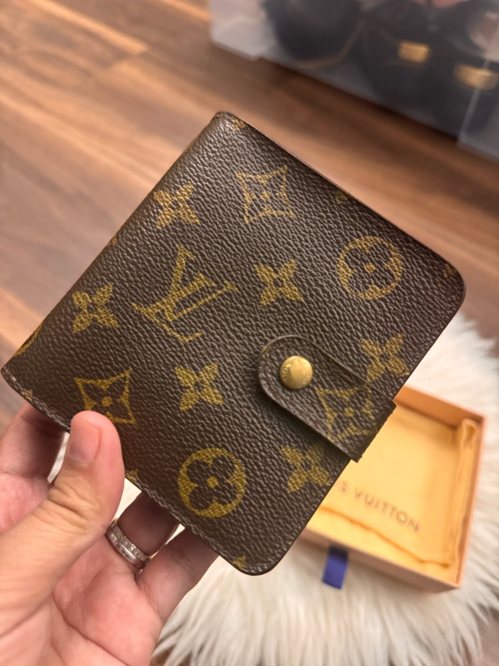 Louis Vuitton Monogram Brown Compact Wallet